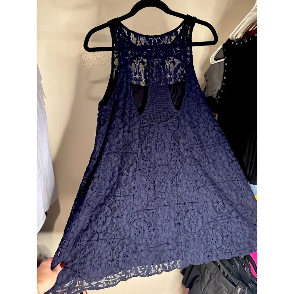 Free People Dress Black Lace Lined‎ Size Small Petite